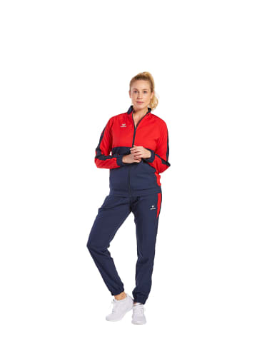 erima Damen Six Wings Präsentationsjacke in new navy/rot