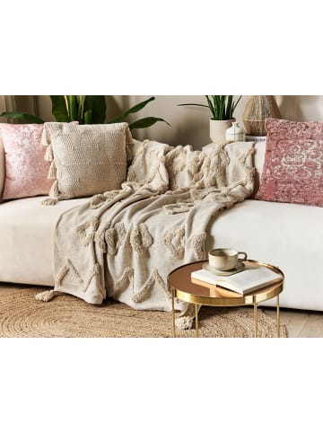 Beliani Kuscheldecke GUNA in Beige - (W) 130 x (H) 1 x (L) 180 cm