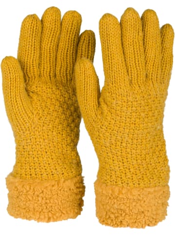 styleBREAKER Strickhandschuhe in Curry