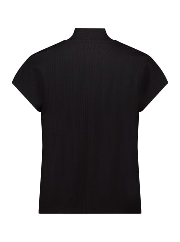 BETTY & CO Casual-Shirt mit V-Ausschnitt in Schwarz