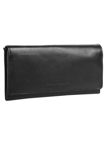 Bruno Banani Geldbörse echt Leder in schwarz