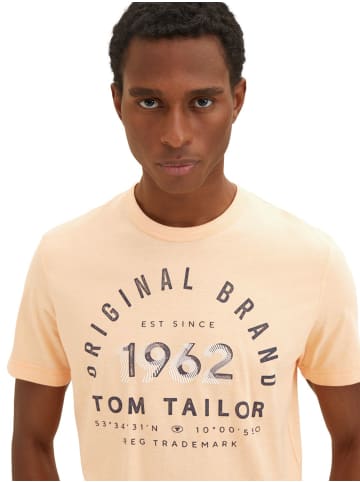Tom Tailor T-Shirt PRINTED 1962 in Orange