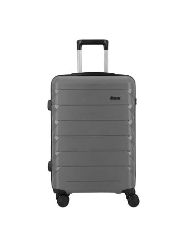 D&N Travel Line 4100 4 Rollen Trolley M 64 cm in grey