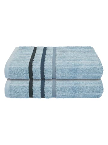 UNCOVER BY SCHIESSER Duschtuch Ohio im 2er Set in Hellblau