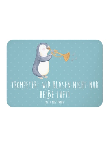 Mr. & Mrs. Panda Kühlschrankmagnet Trompete Kunst mit Spruch in Meeresbrise