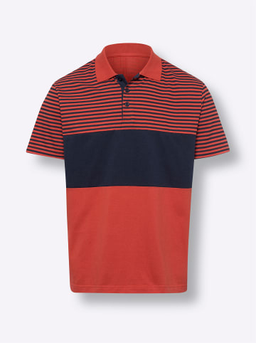 Sieh an! Poloshirt in terra-marine