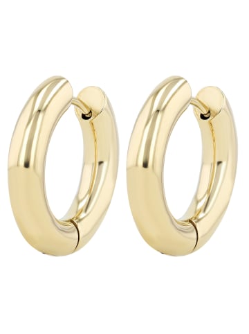 Adeliás Unisex Ohrringe – Creole aus Edelstahl in gold