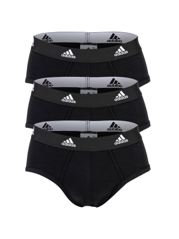 adidas Slip 3er Pack in Schwarz