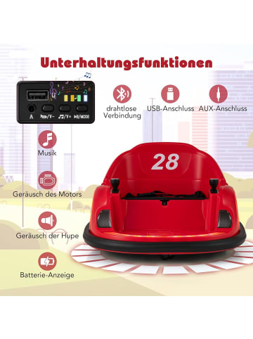COSTWAY Autoscooter für Kinder in Rot