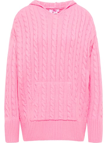 myMo Damen Strickhoodie in Pink