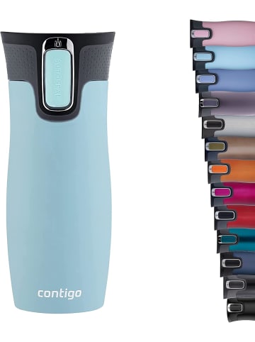 contigo Thermobecher West Loop Autoseal Edelstahl Isolierbecher 470 ml Farbe Iced Aqua