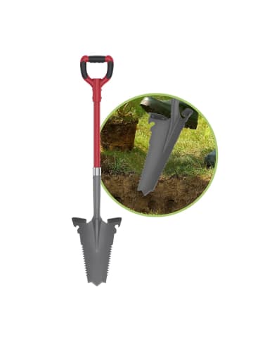EASYmaxx Spaten- & Wurzelsäge 114cm grau/rot grau
