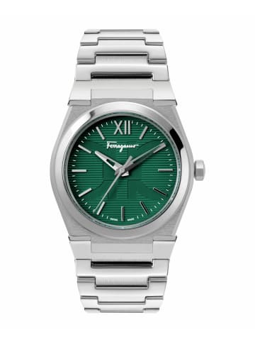 Salvatore Ferragamo Automatikuhr für Herren in silber