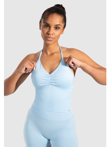 SMILODOX Crop Top Malena in Hellblau