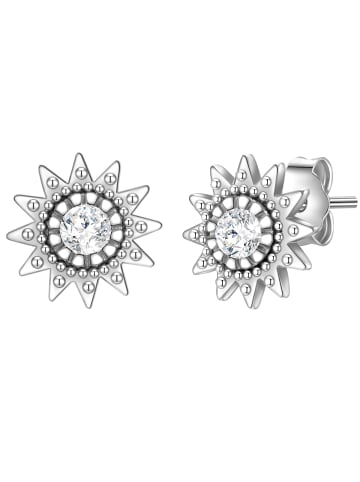 Glanzstücke München Ohrstecker Sonne Sterling Silber Zirkonia in silber
