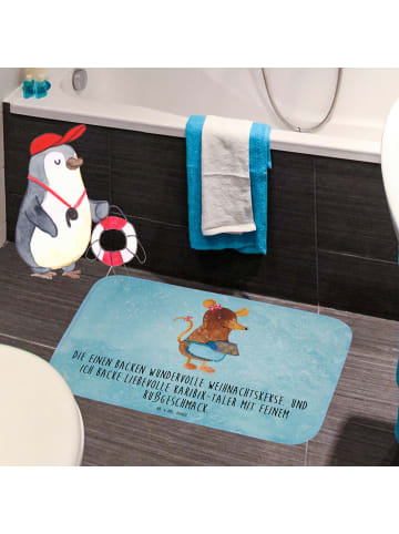 Mr. & Mrs. Panda Badteppich Maus Kekse mit Spruch in Eisblau