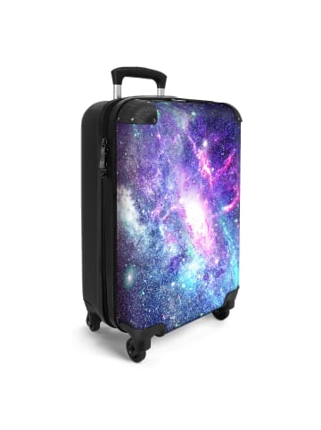MuchoWow Suitcase, Koffer, Reisekoffer Weltraum lila blau