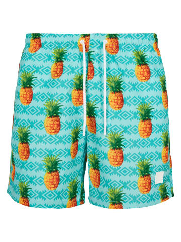 Urban Classics Badeshorts in pineapple aop