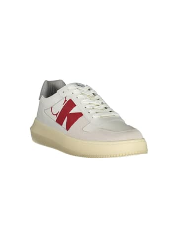 Calvin Klein Weiß Leder Herren Sneaker