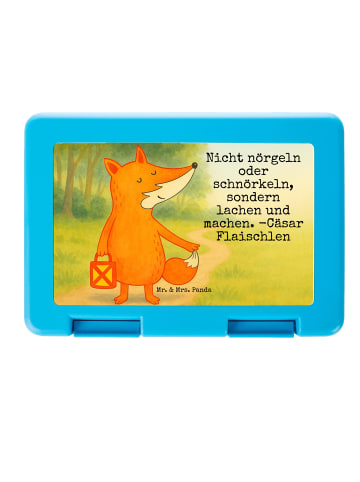 Mr. & Mrs. Panda Brotdose Fuchs Laterne Design mit Spruch in Weiß