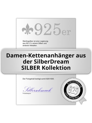 SilberDream Anhänger Silber 925 Sterling Silber Round Kettenanhänger