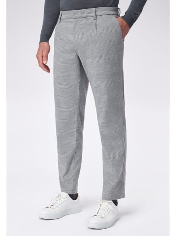 Roy Robson Stoffhose Mit Karomuster Und Bundfalte in hellgrau