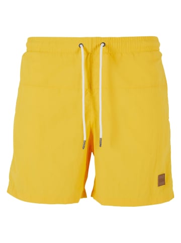 Urban Classics Badeshorts in chrome yellow