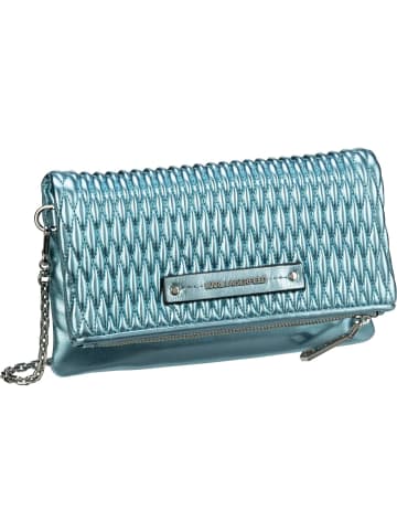 Karl Lagerfeld Abendtasche & Clutch K/Kushion Quilted Wallet On Chain Metallic in Cender Blu