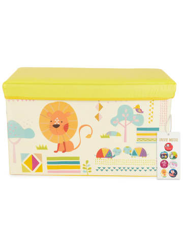 Bieco Spielwaren Aufbewahrungsbox mit Deckel Kinder Zoo in Mehrfarbig