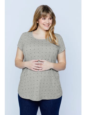 Ulla Popken Shirt in grau melange