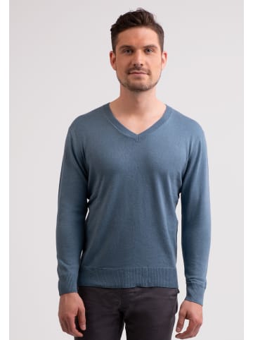 CASH-MERE.CH V-Ausschnitt Pullover in Seehaus Grün