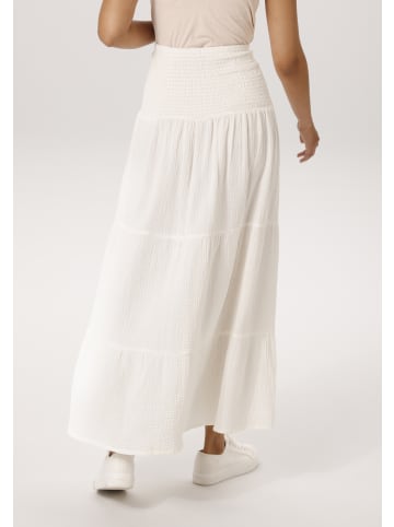 Aniston CASUAL Sommerkleid in wollweiß