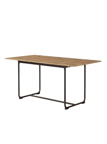 B&D Home Ausziehtisch PIUS in Natureiche - (B)120-160 x (H)76 x (T)80 cm