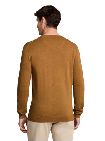 Tom Tailor Pullover BASIC CREWNECK KNIT in Braun