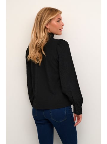 Kaffe Langarm-Bluse KAditte Regular fit in Black Deep