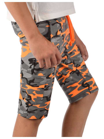 BEZLIT Kurze Hose in Orange Camouflage - Camouflage