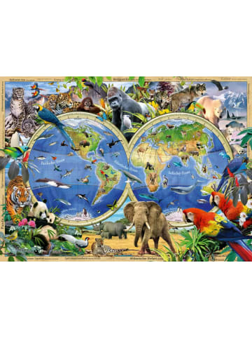 Ravensburger Kinderpuzzle 100 XXL Teile - Tierisch um die Welt