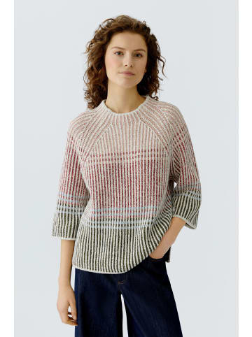 Oui Pullover in offwhite red