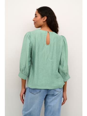 Kaffe Langarm-Bluse KAjerome Regular fit in Granite Green