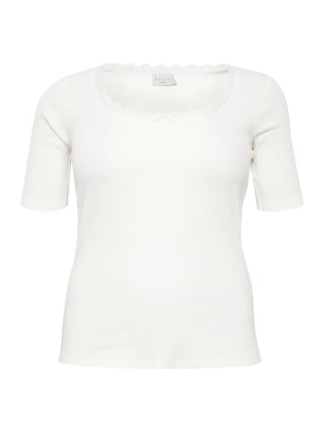 KAFFE curve T-shirt KCbritt Tight fit in Chalk