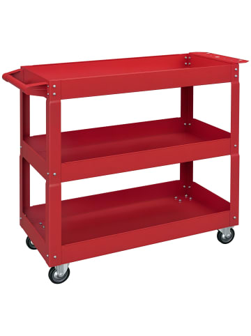 DURHAND Werkstattwagen-83L x 35,3B x 76H cm-Rot