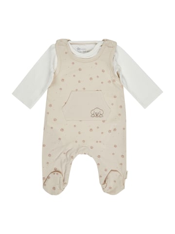Sterntaler Strampler-Set Jersey Pfoten in natur