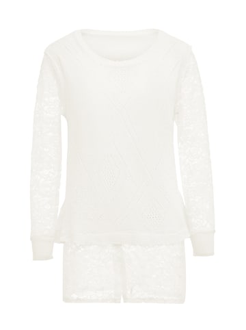 faina Women Sweater in Wollweiss