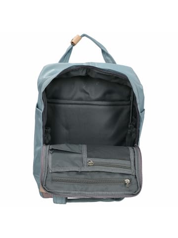 Doughnut Macaroon 16 - Rucksack 38 cm (mustard) in lilac x light blue