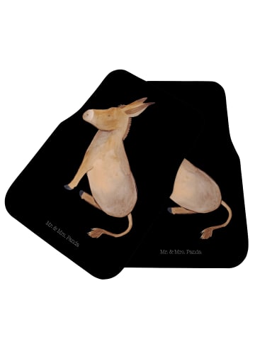 Mr. & Mrs. Panda Fußmatte Auto Esel ohne Spruch in Schwarz