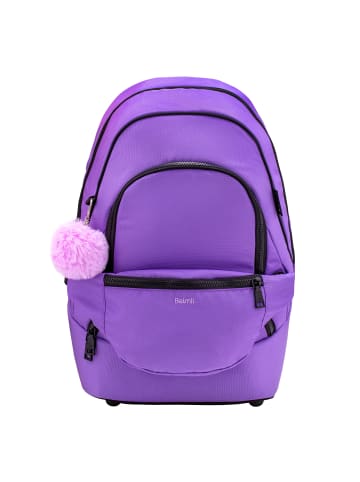 Belmil Premium 2-IN-1 Schultasche & Gürteltasche "Tulip Purple" mit Brustgurt