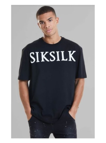 SikSilk Tshirt in Schwarz / Weiß