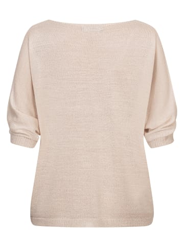 Cloud5ive Cloud5ive Cloud5ive Damen 3/4 Arm Top mit Fledermausärmeln und Lochmuster in white