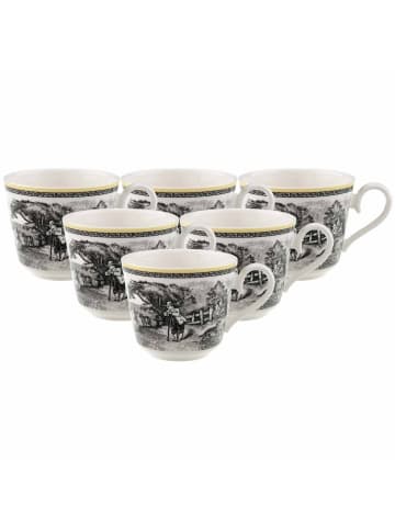 6er Set Frühstückstassen Audun Ferme in Bunt 270 ml
