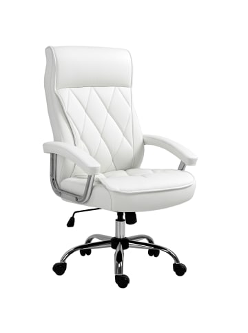 Vinsetto Bürostuhl-66cm x 69cm x 121cm-Weiß